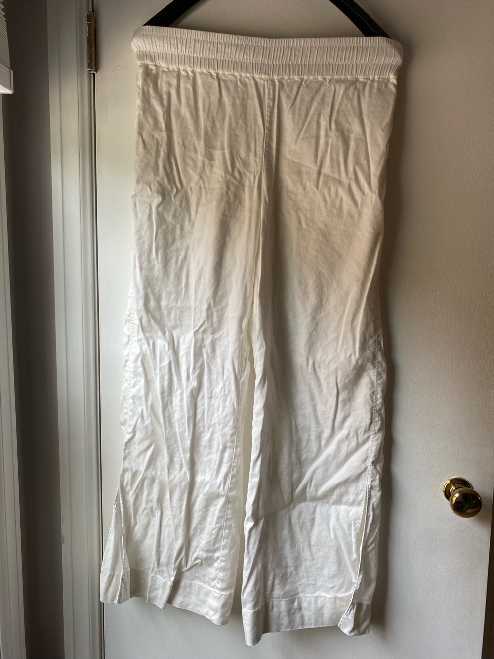 Frame Denim White Elastic-Waist Maxi Skirt